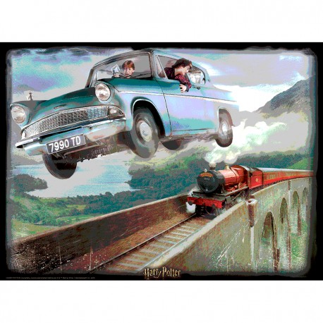 Harry Potter: Magiczne puzzle - Ford Anglia (500 elementów)