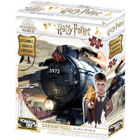 Harry Potter: Magiczne puzzle-zdrapka - Hogwart Express (500 elementów)