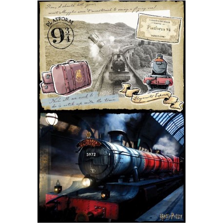 Harry Potter: Magiczne puzzle-zdrapka - Hogwart Express (500 elementów)