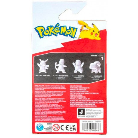 Pokemon Select Battle Mini Figures Silver - Pikachu 7cm