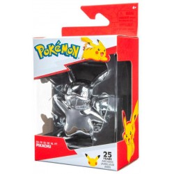 Pokemon Select Battle Mini Figures Silver - Pikachu 7cm