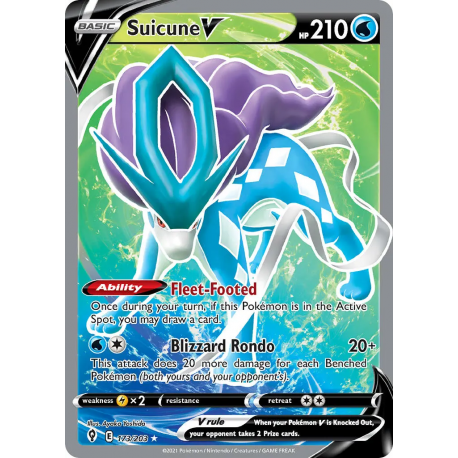 Suicune V (EVS173/203) [NM]