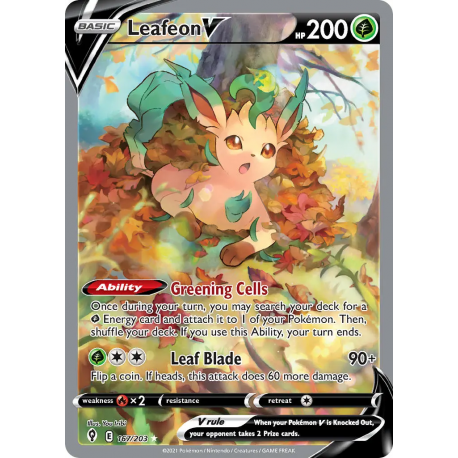 Leafeon V (EVS167/203) [NM]