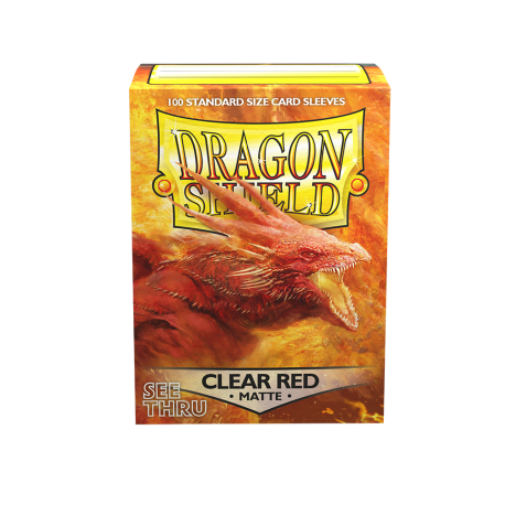 Dragon Shield - Matte Art Sleeves - Clear Red (100)