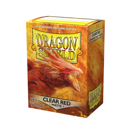 Dragon Shield - Matte Art Sleeves - Clear Red (100)