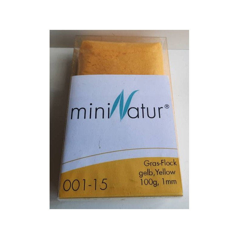 MiniNatur - Trawa elektrostatyczna - żółta - 1mm