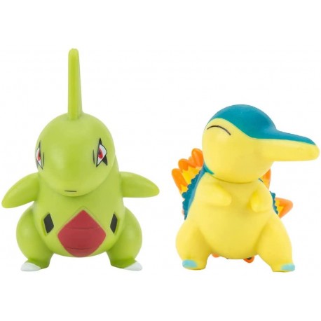 Pokemon Battle Mini Figures - Larvitar & Cyndaquil