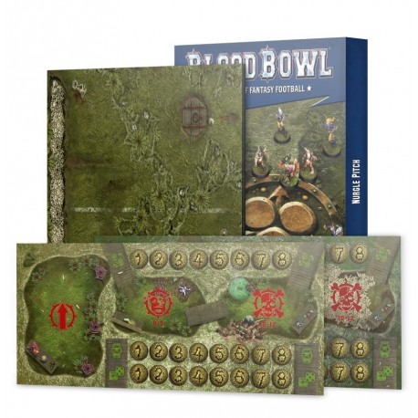 Blood Bowl: Nurgle Team Pitch & Dugouts