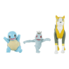 Pokemon Battle Mini Figures - Squirtle & Machop & Boltund