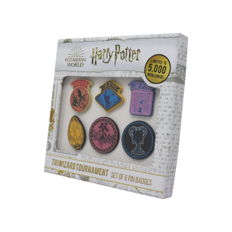 Harry Potter Limited Edition Set of 6 Triwizard Tournament Pin Badges