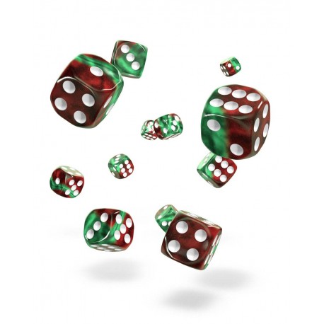 Oakie Doakie Dice D6 Dice 16 mm Gemidice - Bloody Jungle (12)