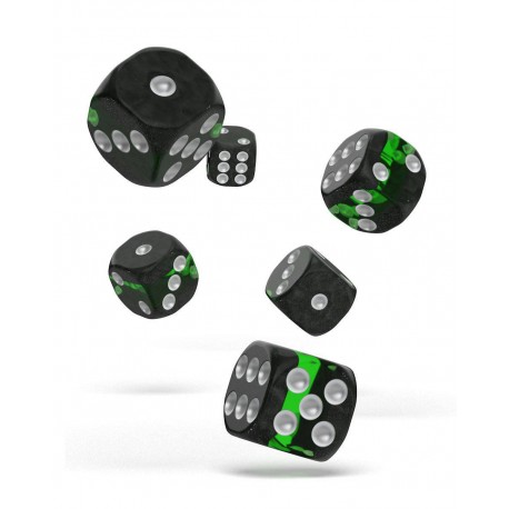 Oakie Doakie Dice D6 Dice 16 mm Enclave - Emerald (12)