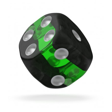 Oakie Doakie Dice D6 Dice 16 mm Enclave - Emerald (12)