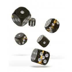 Oakie Doakie Dice D6 Dice 16 mm Enclave - Amber (12)