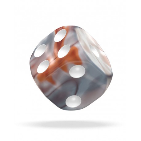 Oakie Doakie Dice D6 Dice 12 mm Gemidice - Silver-Rust (36)