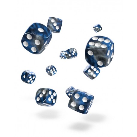 Oakie Doakie Dice D6 Dice 12 mm Gemidice - Liquid Steel (36)