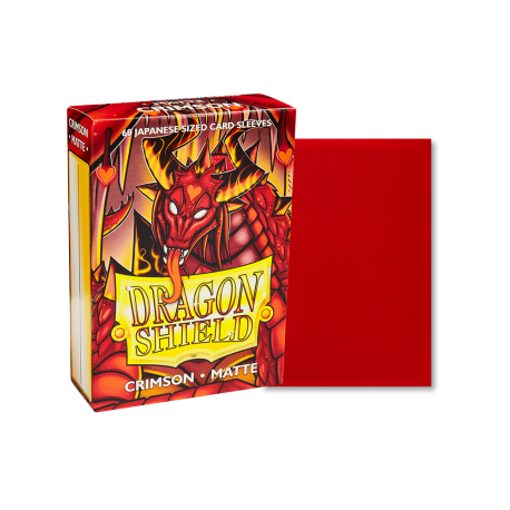 Dragon Shield - Japanese matte Sleeves - Crimson (60 Sleeves)