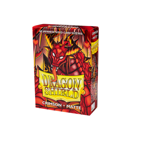 Dragon Shield - Japanese matte Sleeves - Crimson (60 Sleeves)