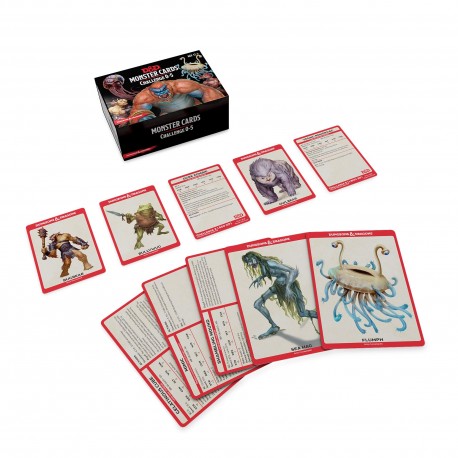 Dungeons & Dragons - Monster Card Deck Levels 0-5 (195)