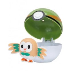 Pokemon Clip 'n' Go - Rowlet + Nest Ball