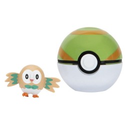 Pokemon Clip 'n' Go - Rowlet + Nest Ball