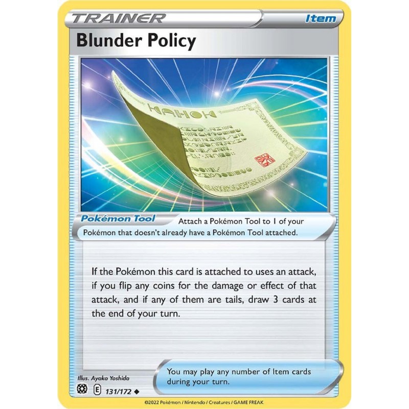 Pokémon TCG Blunder Policy Sword & Shield: Brilliant Stars 131/172 Regular  Unco…