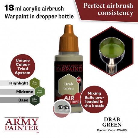 Army Painter Air - Drab Green