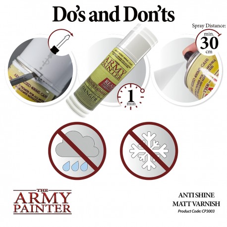 Army Painter Spray - Anti-Shine Matt Varnish