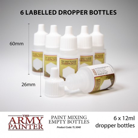 Army Painter Tools - Paint Mixing Empty Bottles