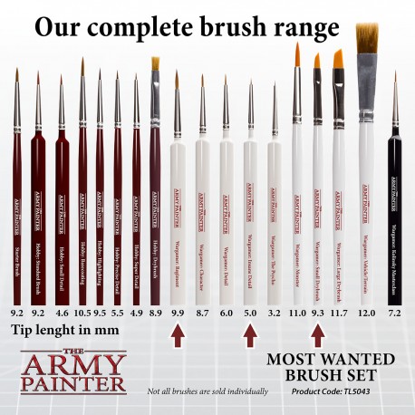 Army Painter Tools - Most Wanted Brush Set