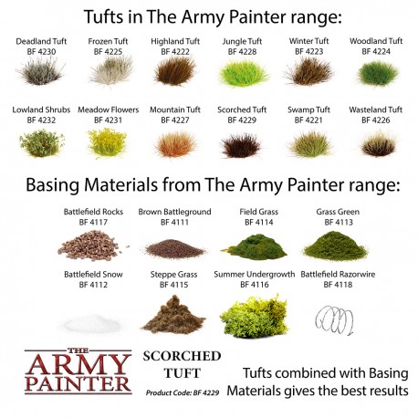 Army Painter Tufts - Scorched Tuft