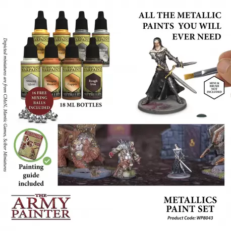 Army Painter Set - Metallics Paint Set