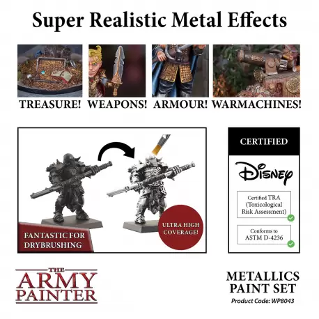 Army Painter Set - Metallics Paint Set