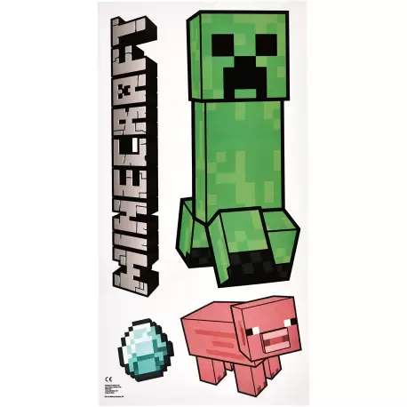 Naklejki Dekoracyjne na Ścianę Minecraft