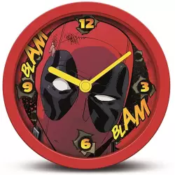 Zegar Biurkowy - Deadpool (średnica: 12,5 cm)