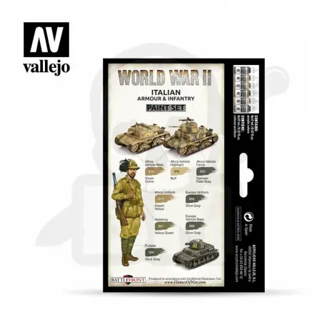 Vallejo Zestaw WWII 70.209 Italian Armour & Infantry