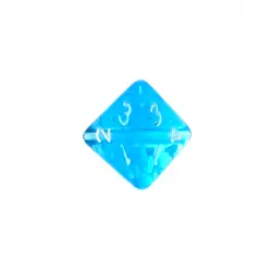 Komplet kości REBEL RPG - Mini Kryształowe - Błękitne