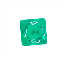 Komplet kości REBEL RPG - Mini Kryształowe - Zielone