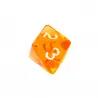 Komplet kości REBEL RPG - Mini Kryształowe - Pomarańczowe