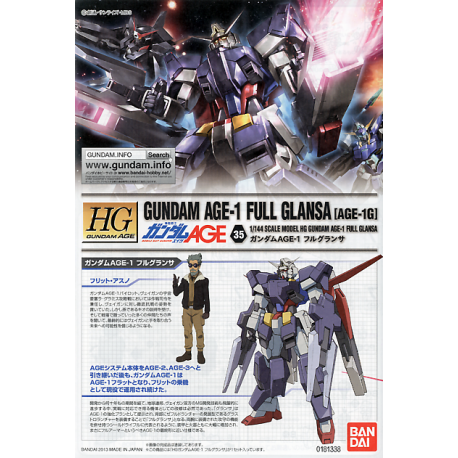 HG 1/144 Gundam Age-1 Full Glansa (Age-1G)