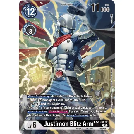 Justimon Blitz Arm (EX2-038) (V.2) [NM/F]