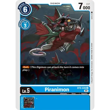 Piranimon (BT9-026) [NM]