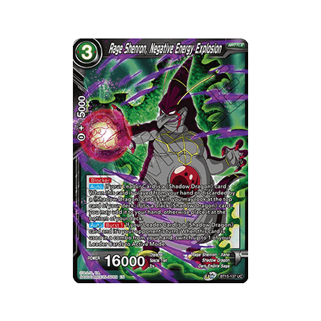 Rage Shenron, Negative Energy Explosion (BT15-137) [NM]