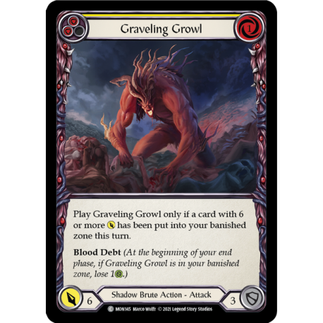 Graveling Growl (2) (MON145/1st)[NM/RF]