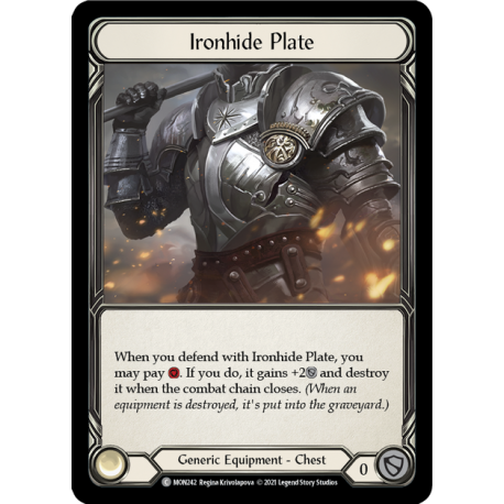 Ironhide Plate (MON242/1st)[NM/CF]