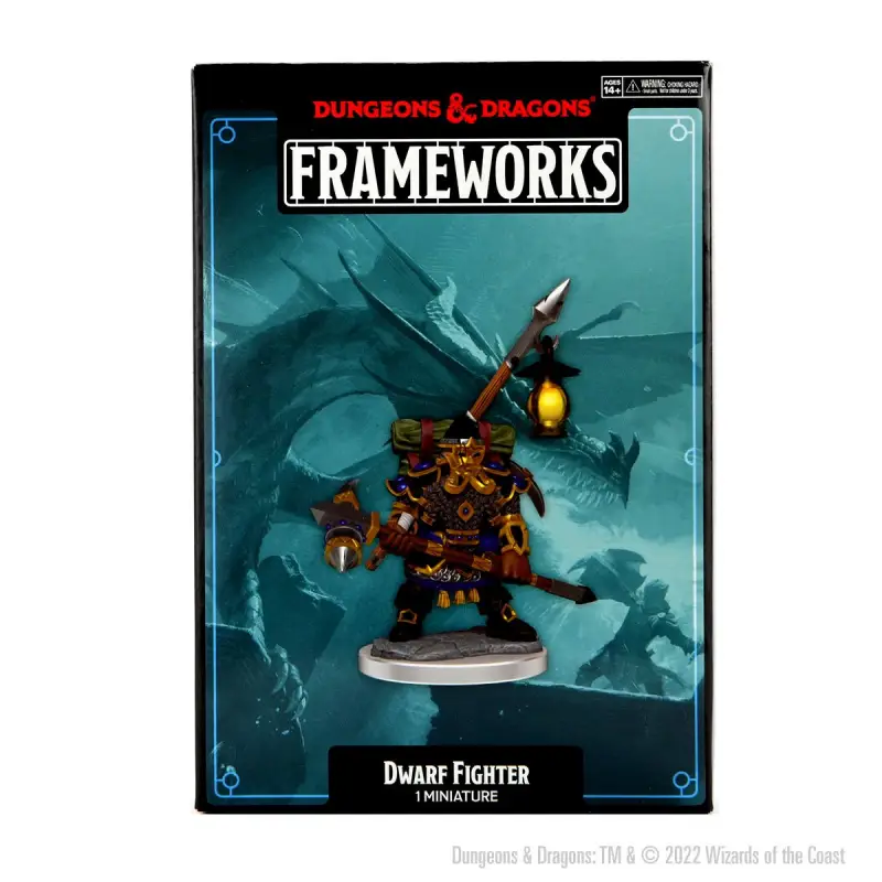 Wizkids D&D Frameworks - Dwarf Fighter Male