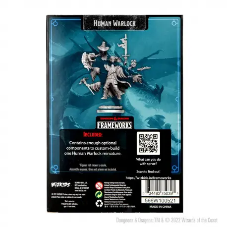 Wizkids D&D Frameworks - Human Warlock Male