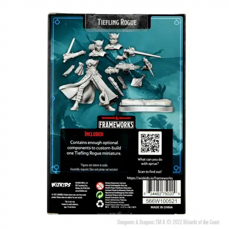 Wizkids D&D Frameworks - Tiefling Rogue Female