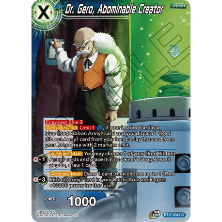 Dr. Gero, Abominable Creator (BT17-034) [NM/F]