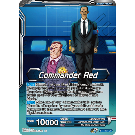 Commander Red // Red Ribbon Robot, Seeking World Conquest(BT17-031) [NM]